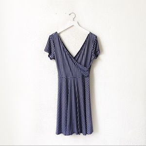 Kaileigh | Blue and White Gingham Wrap Dress